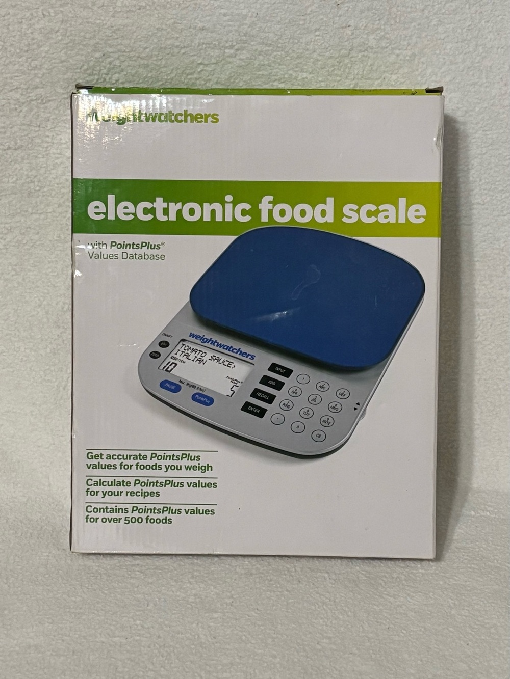 Weight Watchers Electronic Food Scale Box - Green and White